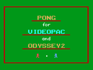 Pong For Videopac And Odyssey²! — sstitle (WOR)