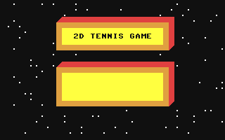 2D Tennis Game — sstitle (WOR)