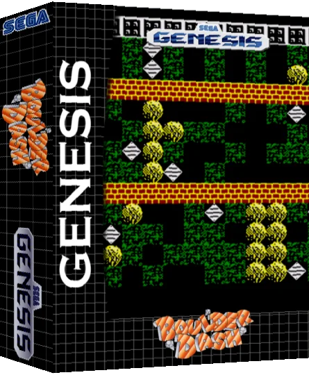 Genesis Boulder Dash — box-3D (SS)