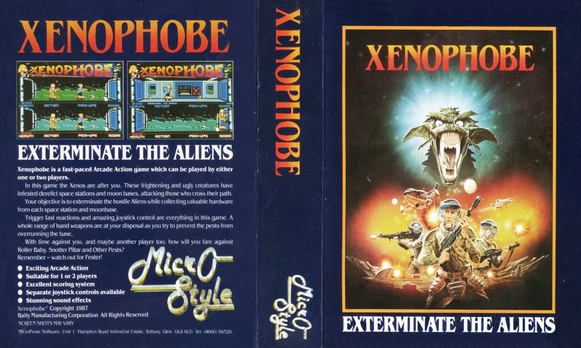 Xenophobe — box-texture (EU)