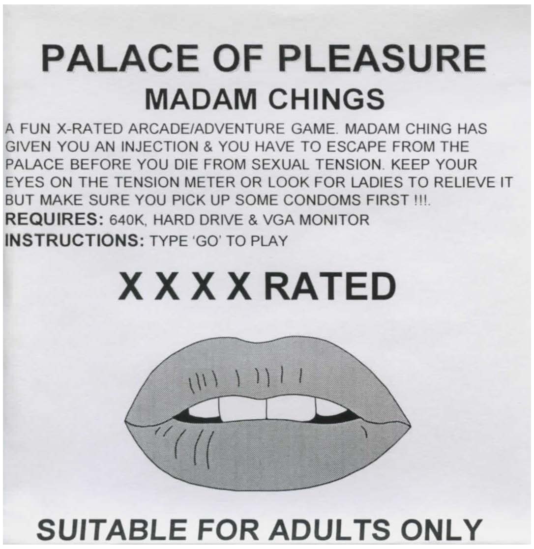 Madame Ching's Palace of Pleasure box art