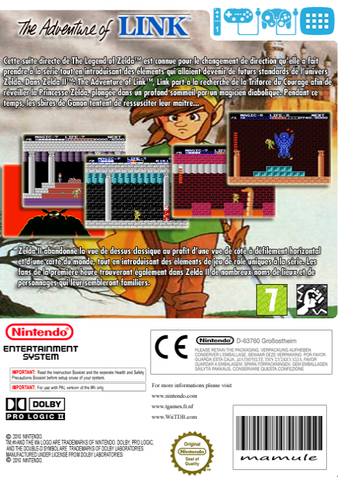 Zelda 2 - The Adventure Of Link — box-2D-back (FR)