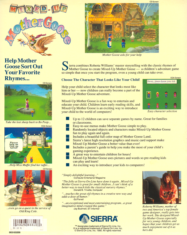 Mixed-Up Mother Goose — box-2D-back (US)