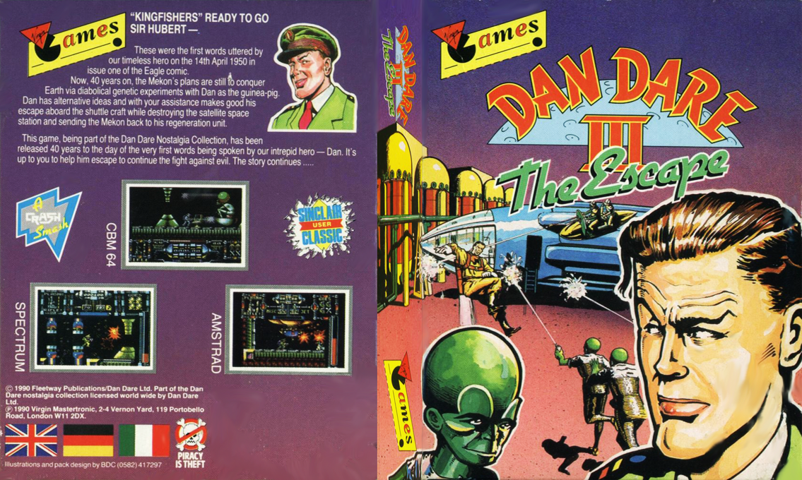 Dan Dare 3 - The Escape — box-texture (EU)