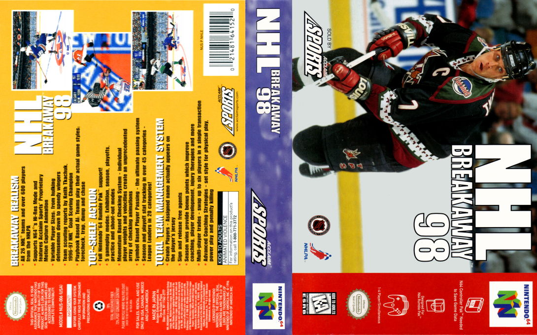 NHL Breakaway 98 — box-texture (US)