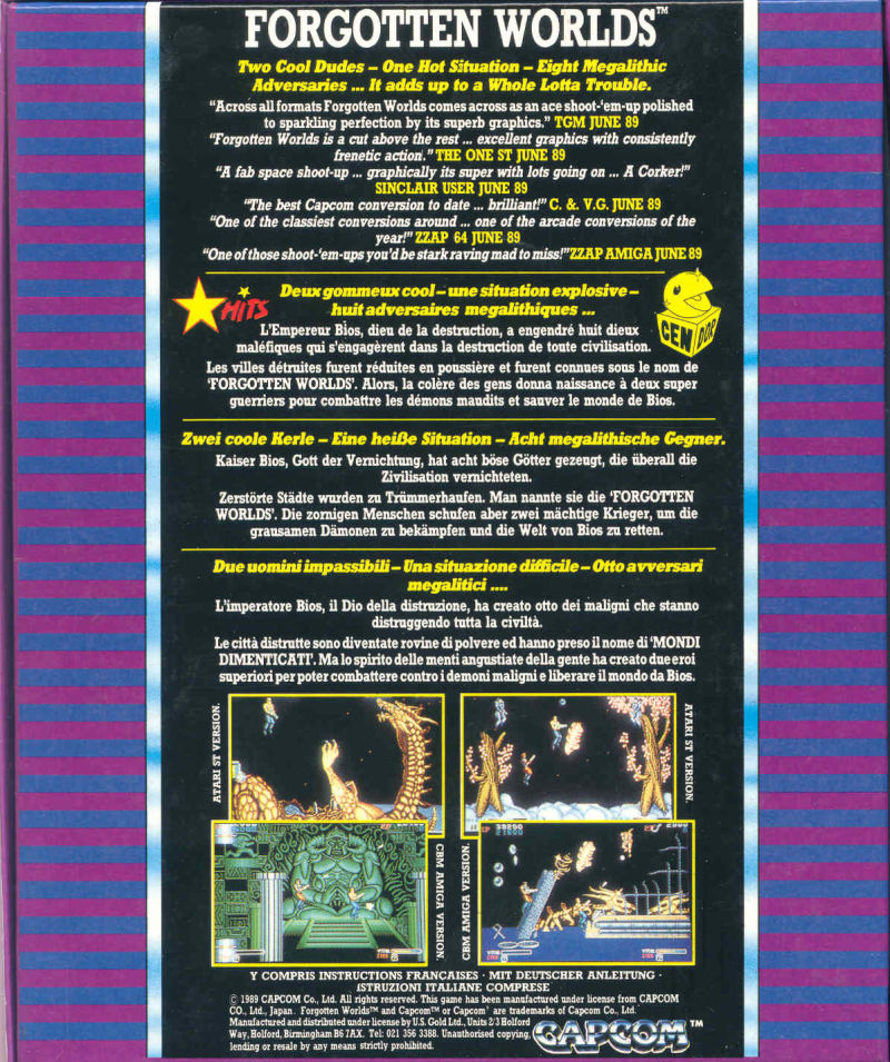 Forgotten Worlds — box-2D-back (EU)