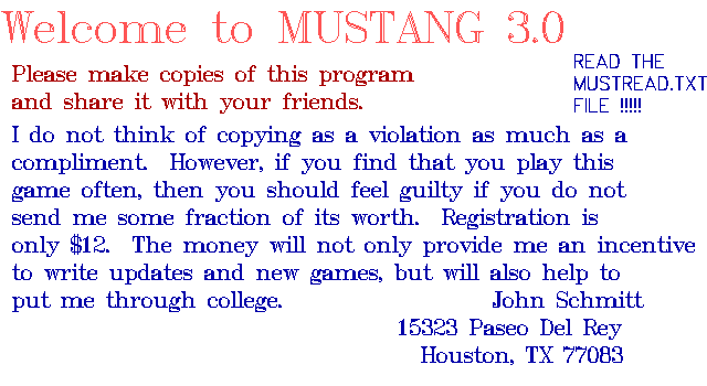 Mustang box art