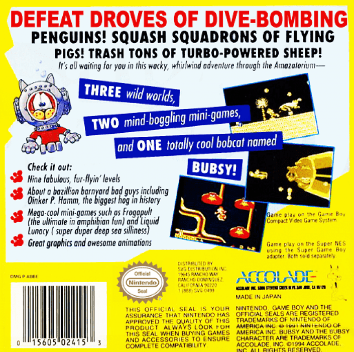 Bubsy 2 — box-2D-back (US)