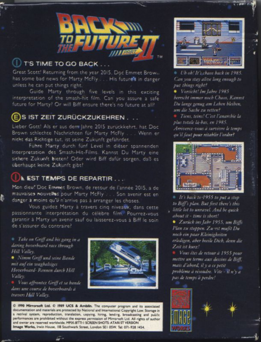 Back to the Future Part II — box-2D-back (EU)
