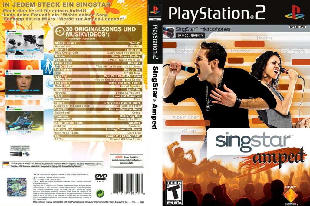 SingStar Amped — box-texture (DE)