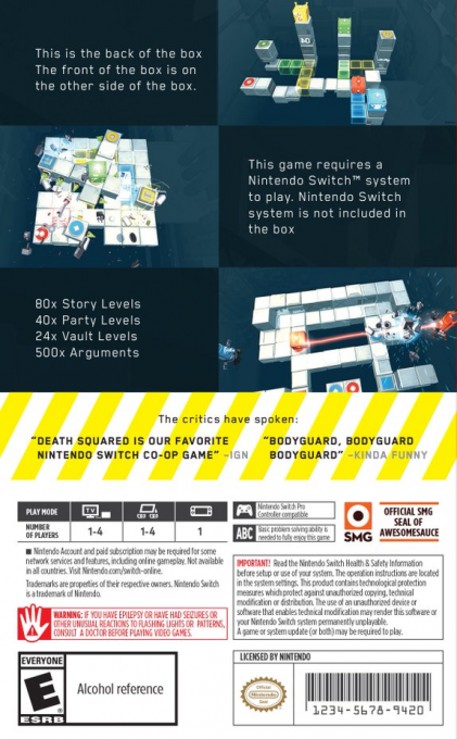 Death Squared — box-2D-back (US)