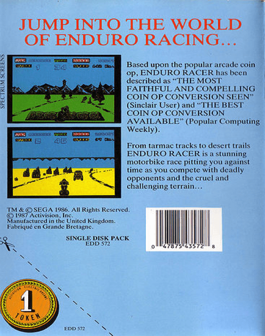 Enduro Racer — box-2D-back (EU)