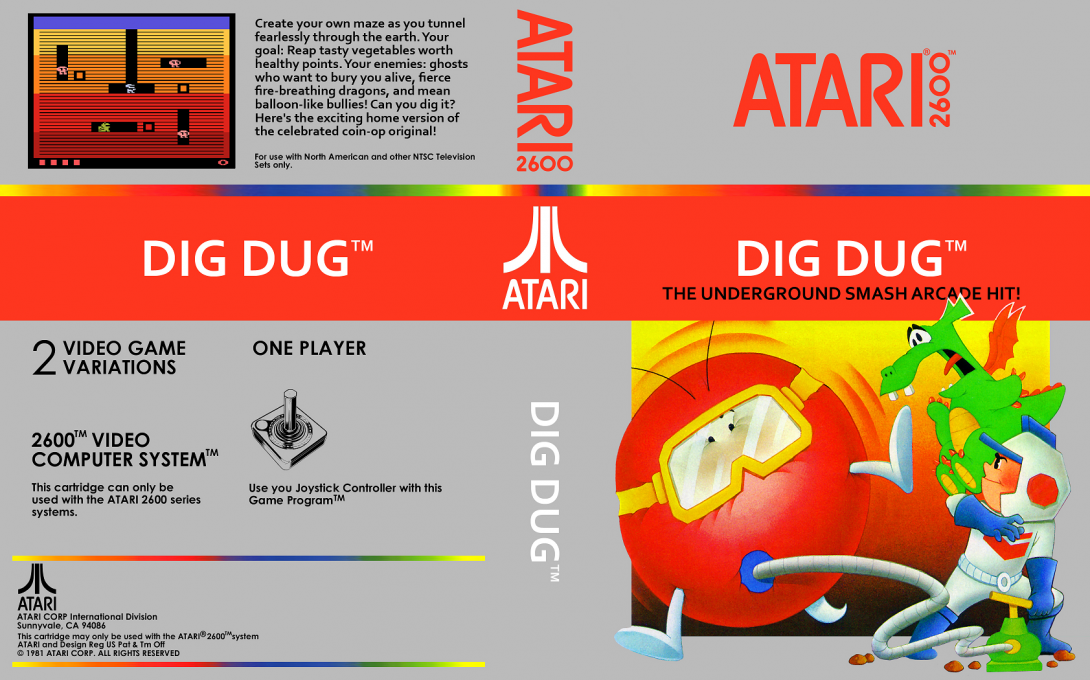 Dig Dug — box-texture (US)