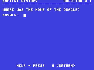 Ancient History — ss (WOR)