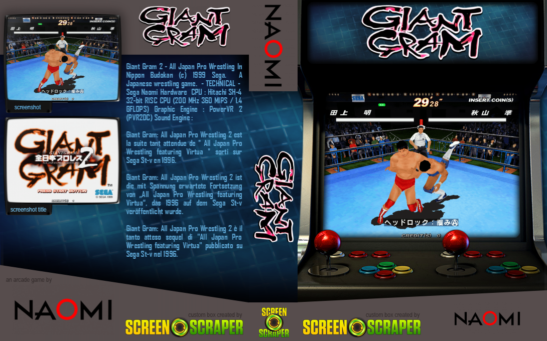 Giant Gram: All Japan Pro Wrestling 2 — box-texture (SS)