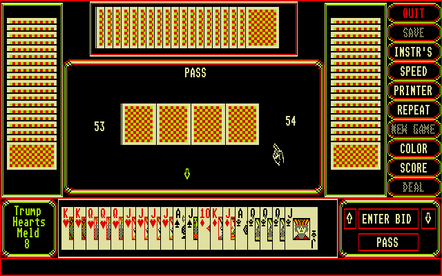 Pinochle - Four Handed - Double Deck — ss (WOR)