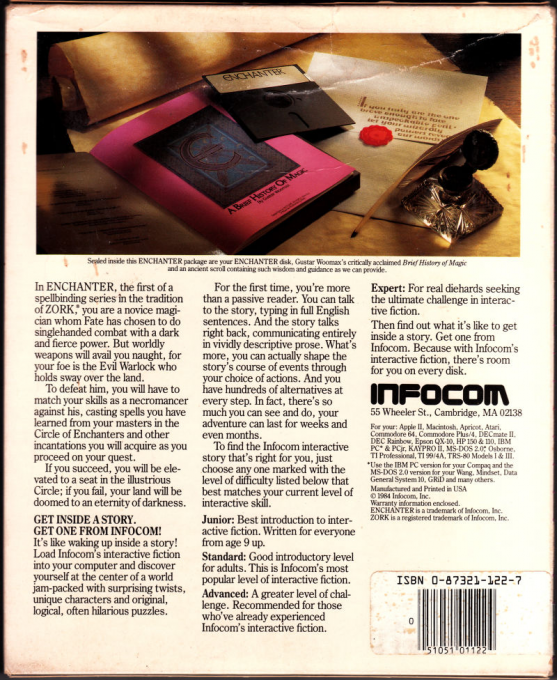 Enchanter — box-2D-back (US)