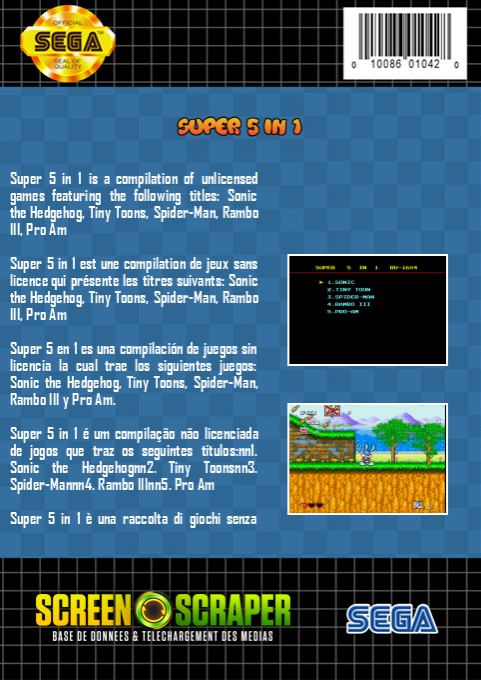 Super 5 In 1 — box-2D-back (SS)