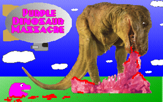Purple Dinosaur Massacre box art