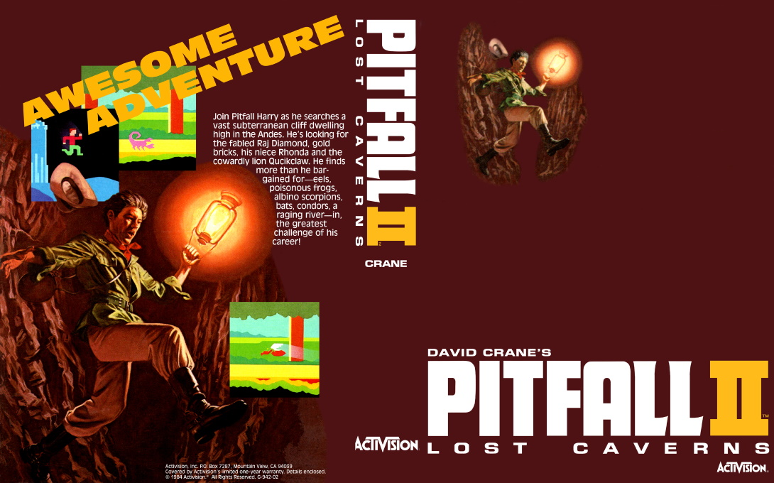 Pitfall 2 - Lost Caverns — box-texture (US)