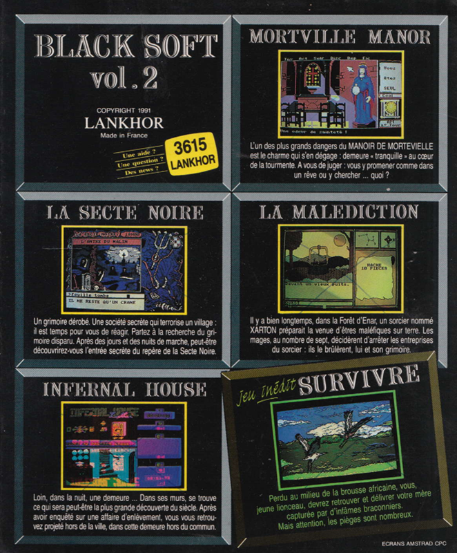 Survivre — box-2D-back (FR)