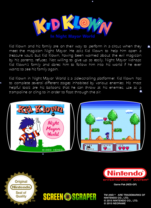 Kid Klown in Night Mayor World — box-2D-back (SS)