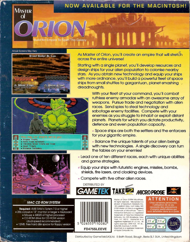 Master Of Orion — box-2D-back (EU)