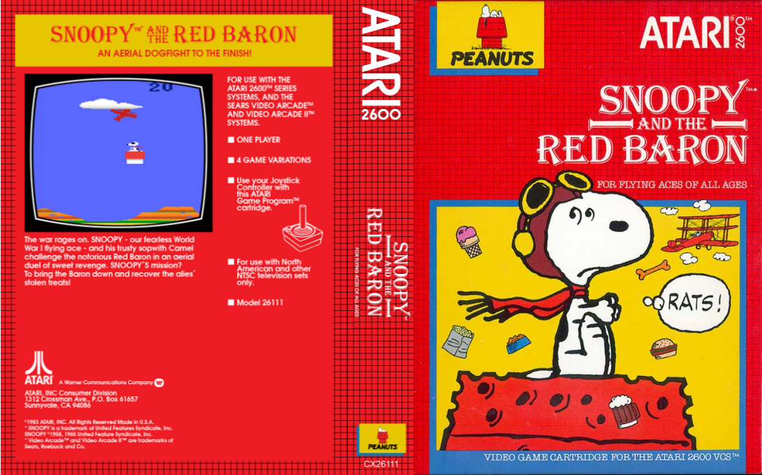 Snoopy And The Red Baron — box-texture (US)