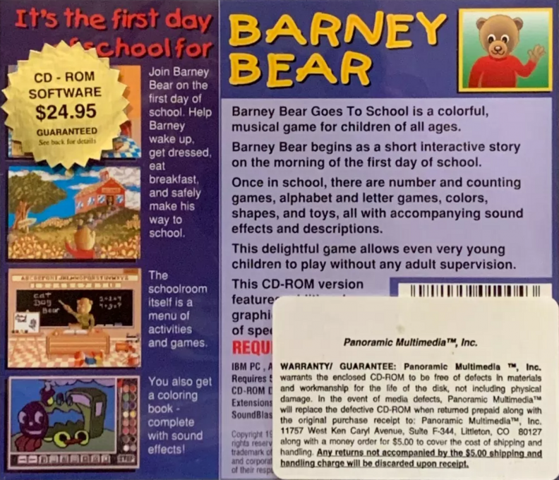 Barney Bear Goes To School — box-2D-back (CUS)