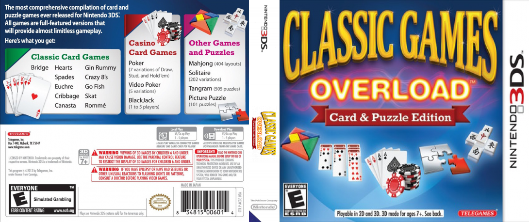 Classic Games Overload - Card & Puzzle Edition — box-texture (US)