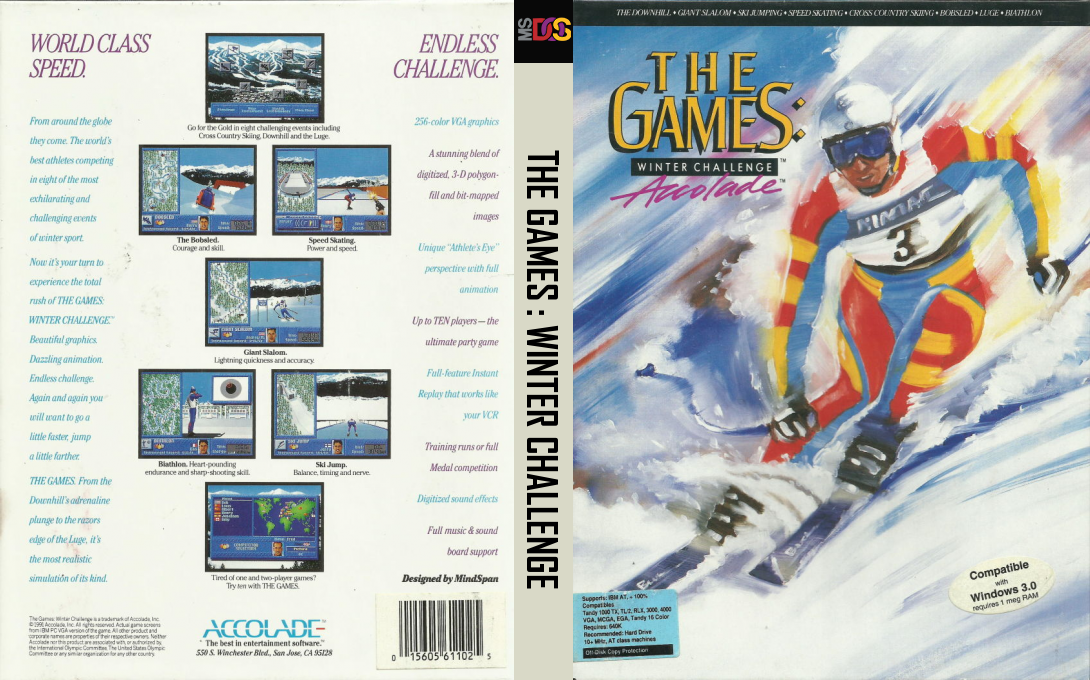 Games, The - Winter Challenge — box-texture (US)