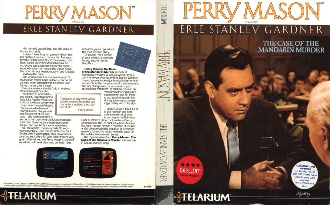 Perry Mason - The Case Of The Mandarin Murder — box-texture (US)