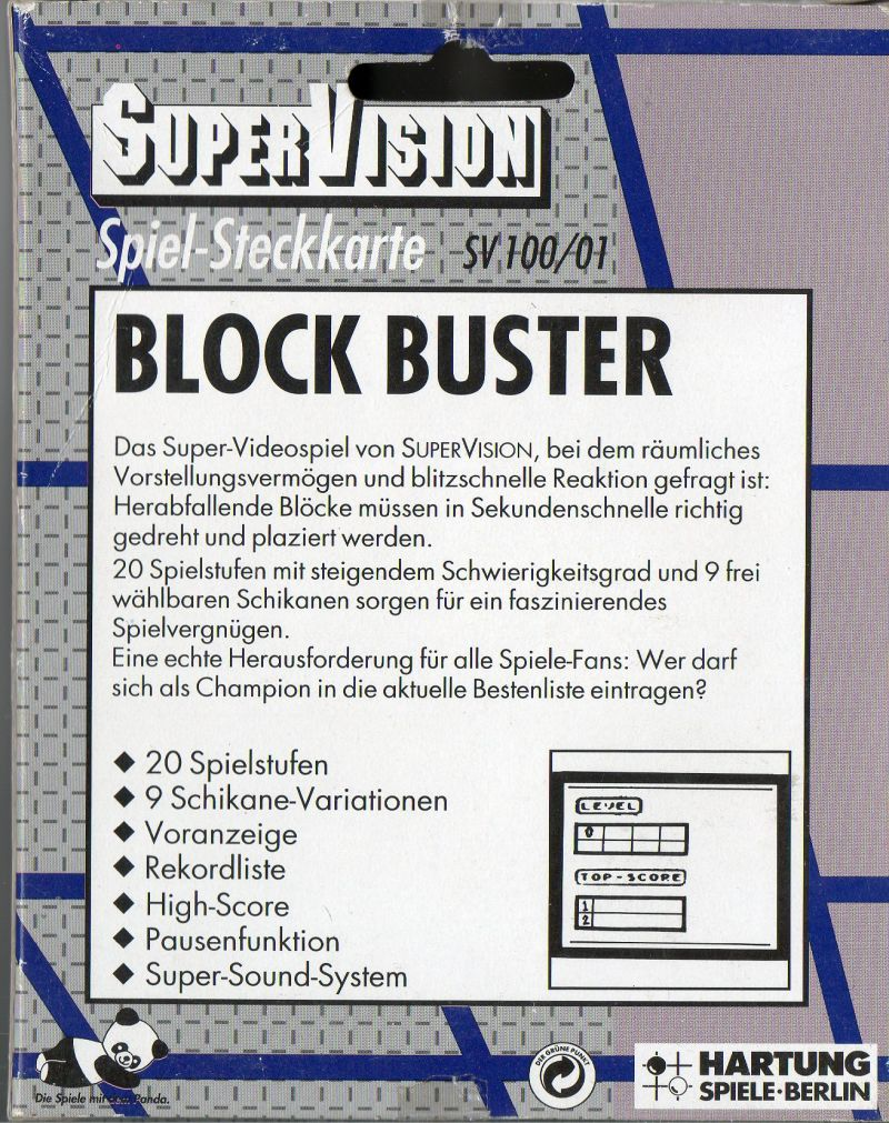 Block Buster — box-2D-back (DE)