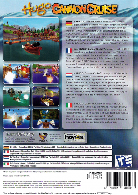 Hugo - Cannoncruise — box-2D-back (EU)