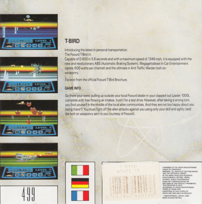 T-Bird — box-2D-back (EU)