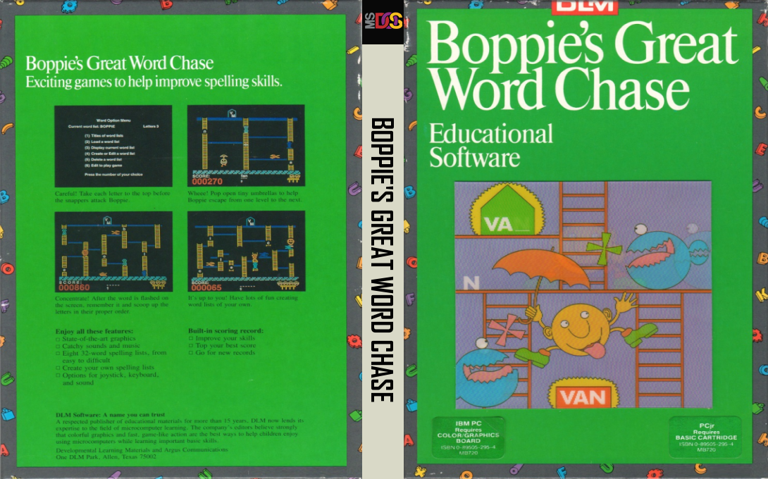 Boppie's Great Word Chase — box-texture (US)