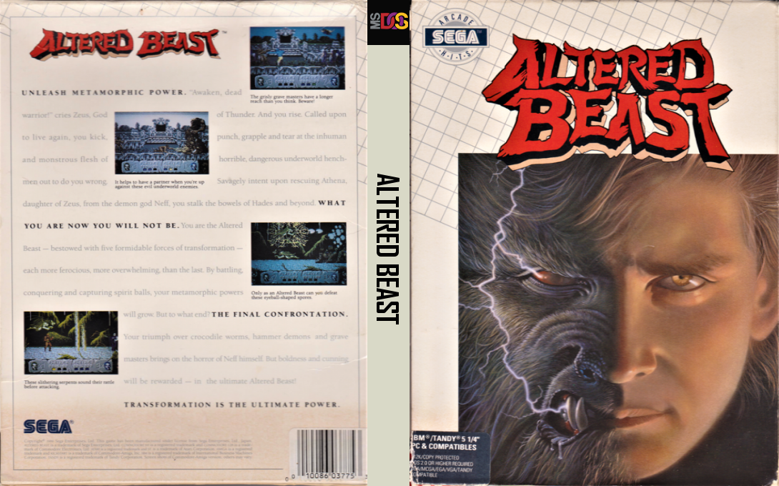 Altered Beast — box-texture (US)