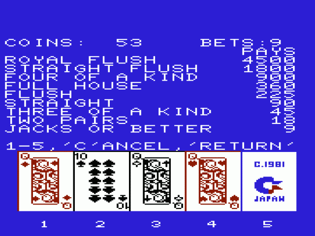 Draw Poker — ss (WOR)