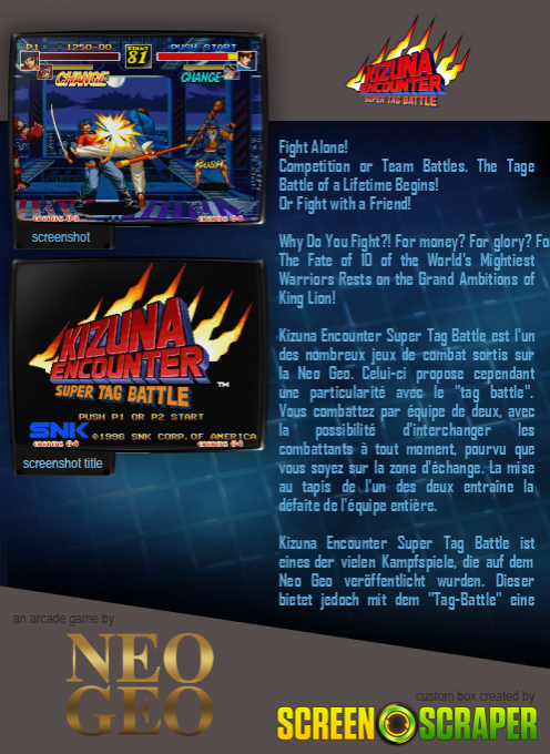 Kizuna Encounter : Super Tag Battle — box-2D-back (SS)