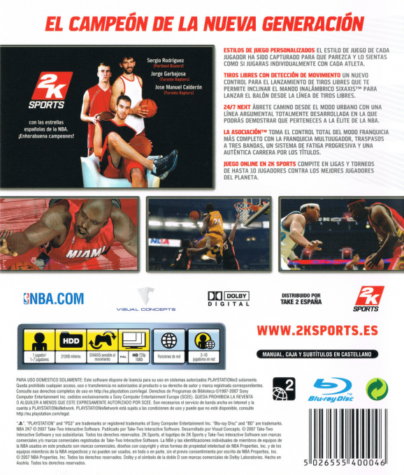 NBA 2K7 — box-2D-back (SP)