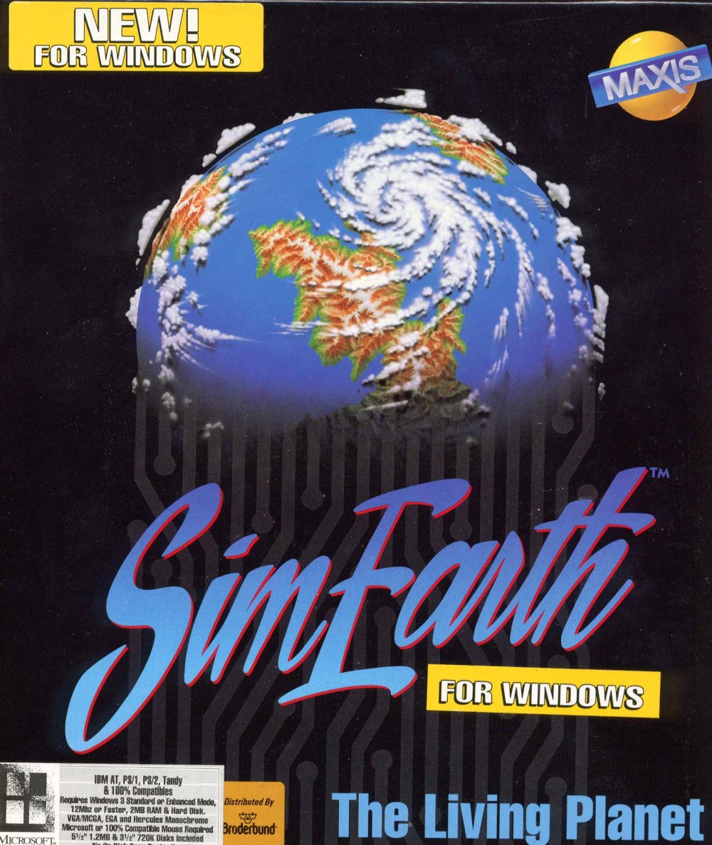 SimEarth: The Living Planet box art