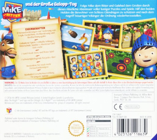 Mike the Knight and the Great Gallop — box-2D-back (DE)
