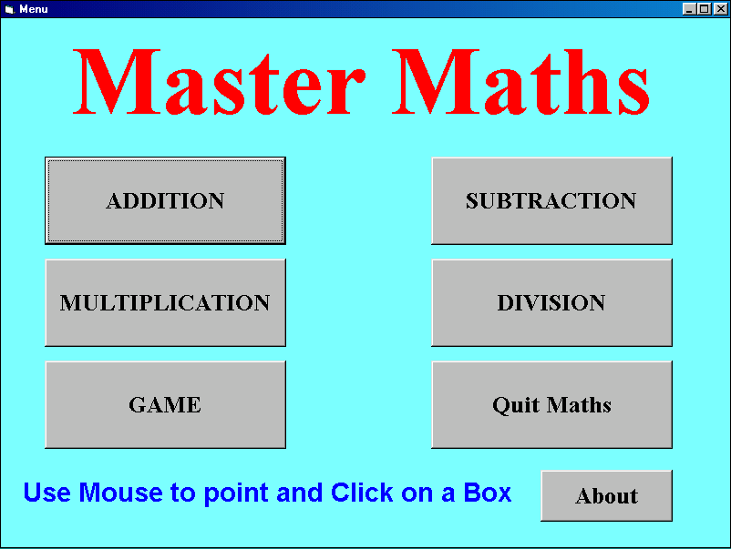 Master Maths box art