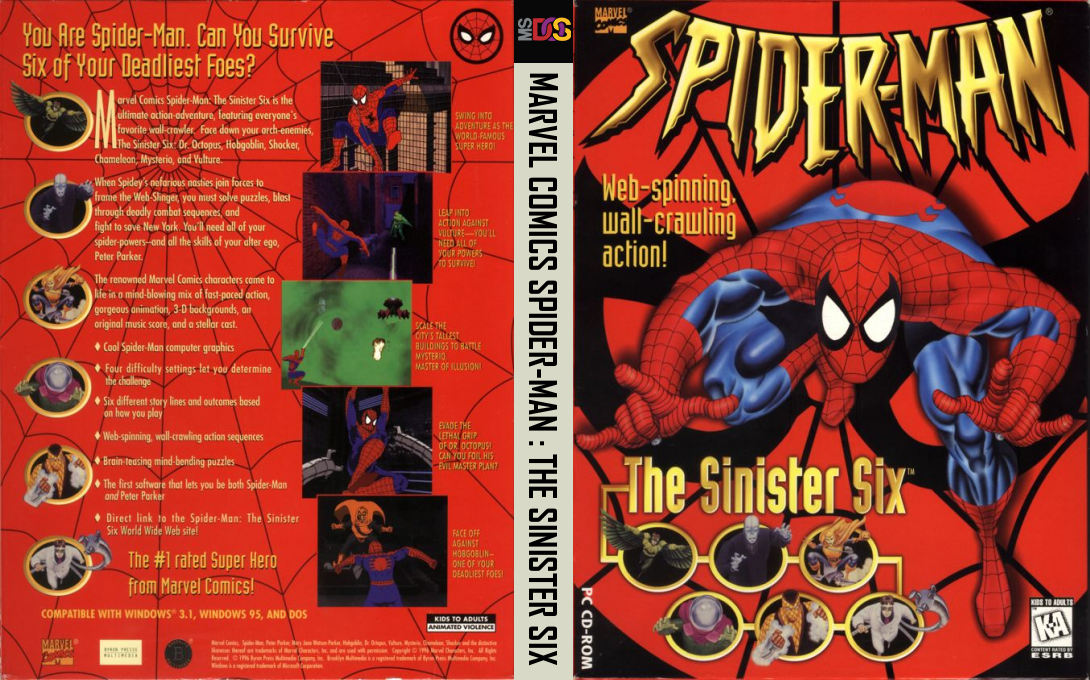 Marvel Comics Spider-man - The Sinister Six — box-texture (US)