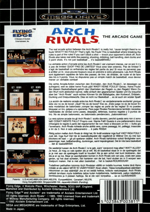 Arch Rivals - The Arcade Game — box-2D-back (EU)
