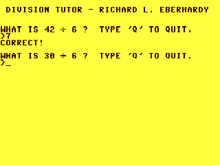 Division Tutor — ss (WOR)