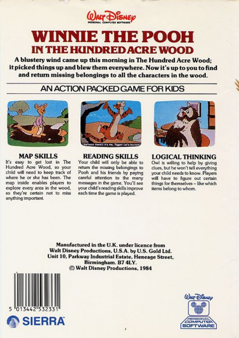 Winnie The Pooh In The Hundred Acre Wood — box-2D-back (EU)