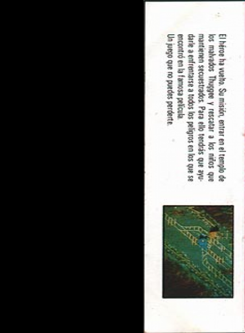 Indiana Jones And The Temple Of Doom — box-2D-back (SP)