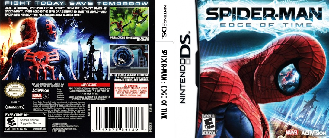 Spider-Man - Edge of Time — box-texture (US)