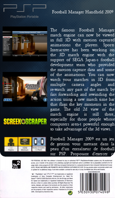 Football Manager Handheld 2009 — box-2D-back (SS)